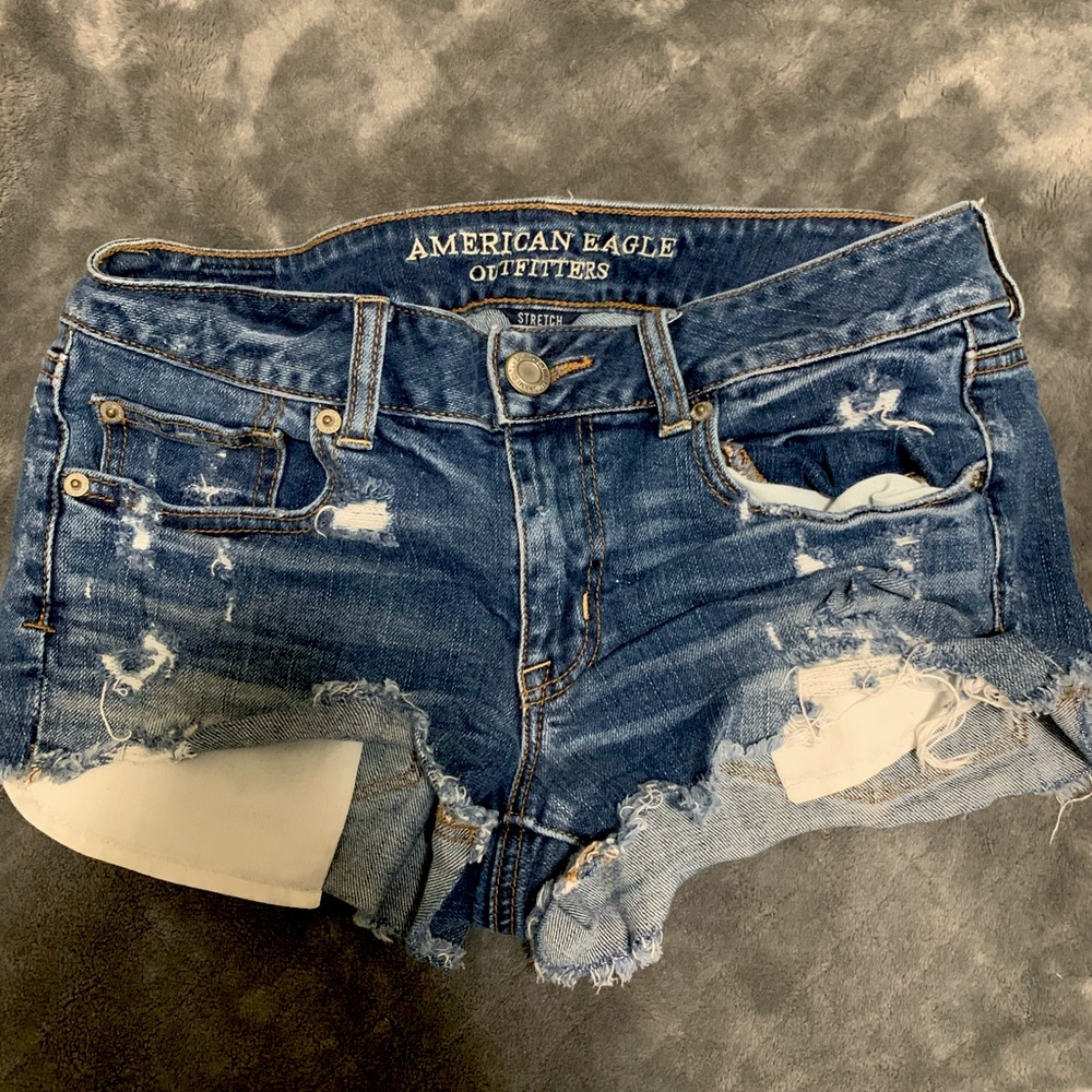 American Eagle Denim Shorts Size 6